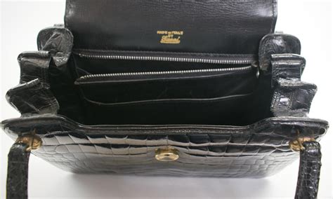 gucci vintage alligator flap|Gucci Alligator Handbag .